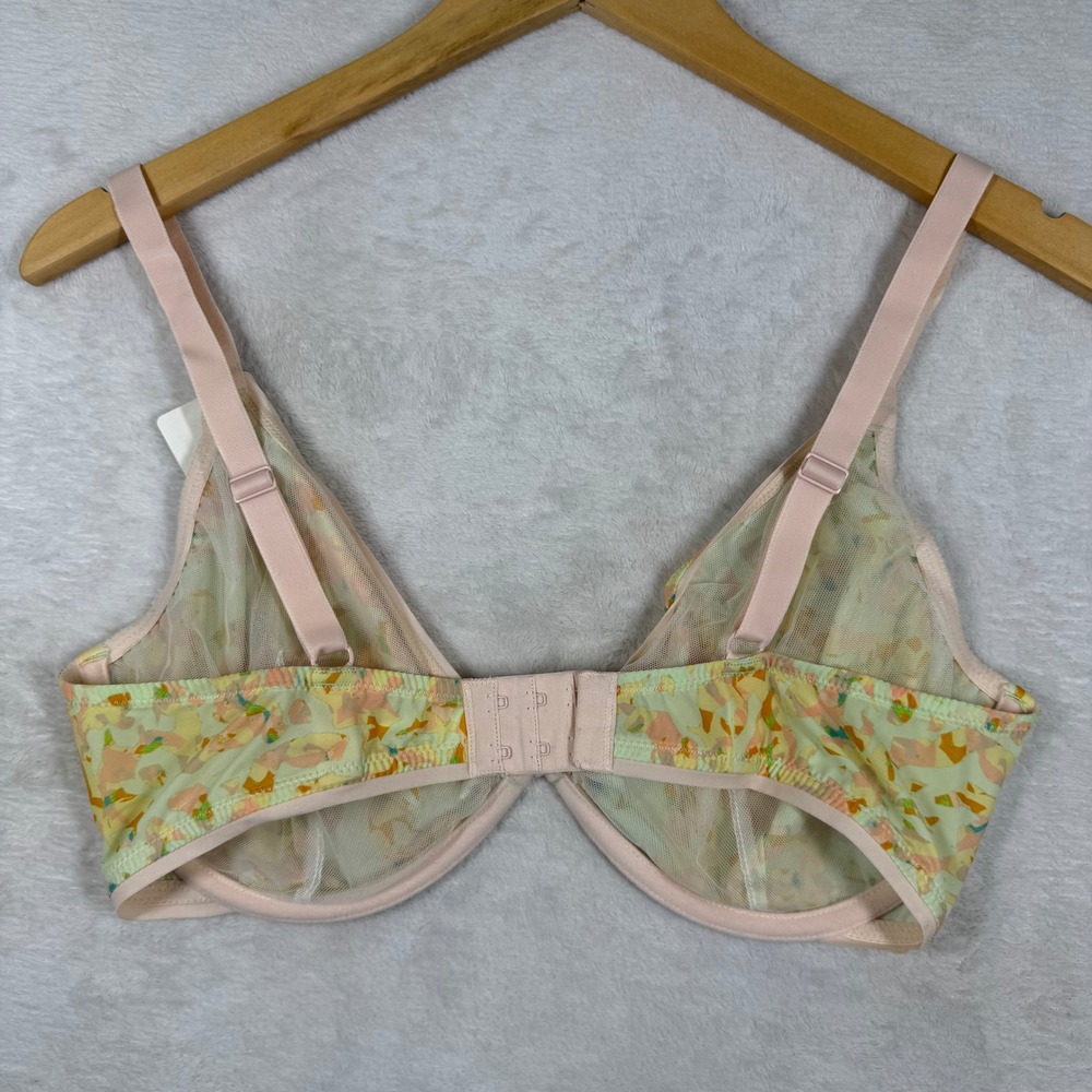 Simone Perele Charlotte Triangle Underwire Bra Terrazzo Print 36E 1B5350 NEW - Picture 10 of 11